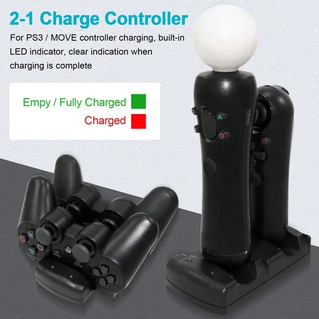 Supporto Di Ricarica Per Dock Di Ricarica Per Ps3/Ps3 Move Wireless Controlle