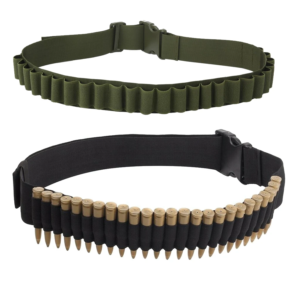 26 Rounds Shotgun Bandolier Tactical Regolabile Cartuccia Pouch Shell Belt Carrier Per 12 20 Gauge Ga Holder Per La Caccia