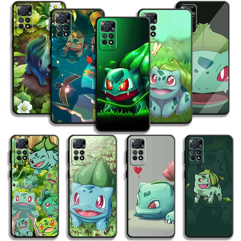 Fumetti Pokemon Green Bulbasaur Per Redmi Note 11 10 8 Pro Plus 9S 8T 9 5G 4G Per Redmi 10C K40 9 9C 9A 10 8 Custodie