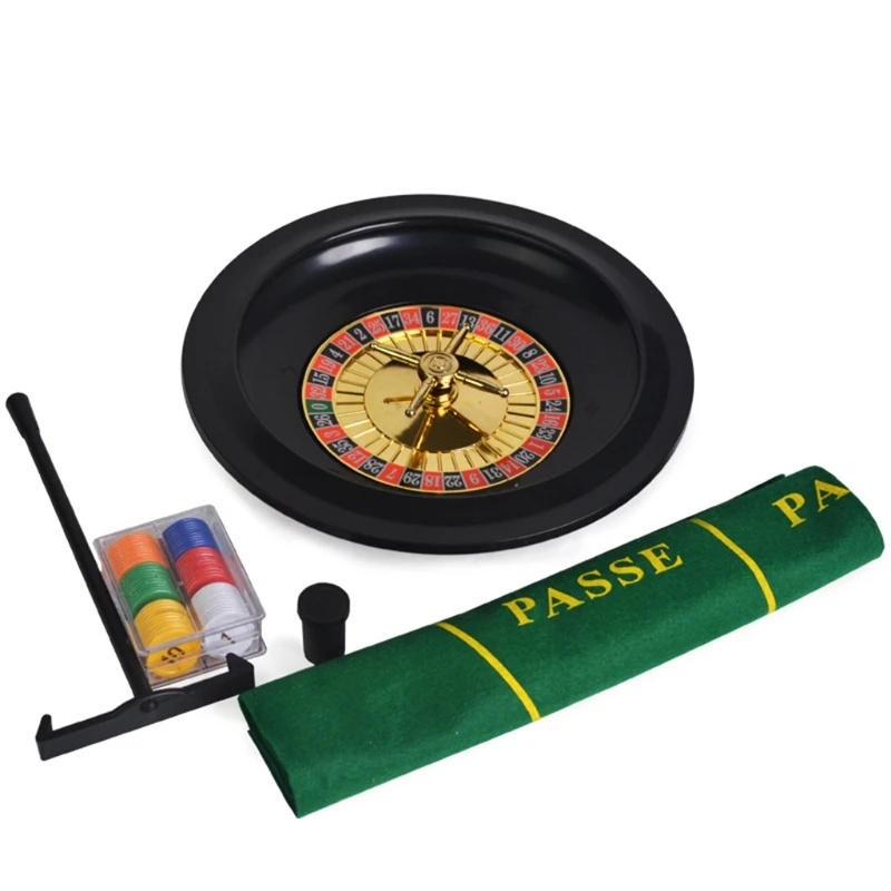 Set Da Gioco Roulette Da 10 Pollici Gioco Da Tavolo Intrattenimento Con Tovaglia E Fiches Da Dropship