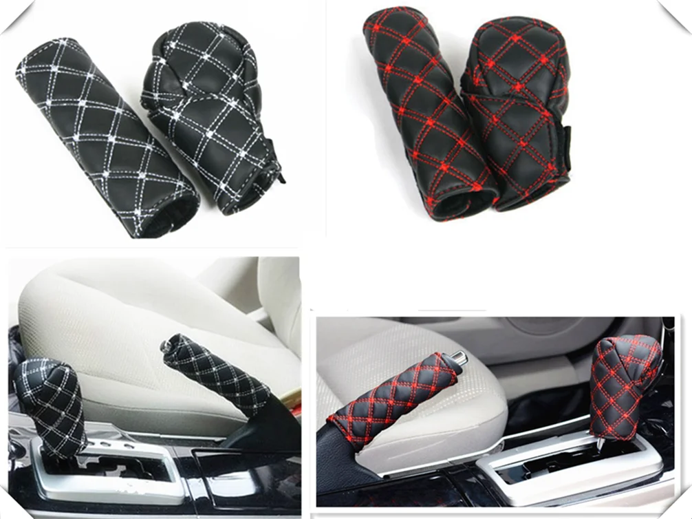 Car Interior Freno A Mano Pomello Del Cambio Coperchio Scatola Ingranaggi 2 Pezzi/Set Per Fiat Fiorino 595 500 500S Toro Fullback Aegea
