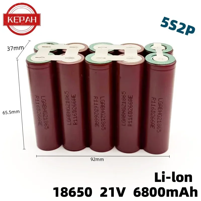 Batteria Personalizzata 18650 Hg2 Cacciavite 30A Trapano Elettrico Batteria Li-Lon 3 S2P 4 S2P 5 S2P 1 S3P 2 S2P 3.7V-21V 3400Mah -6800Mah