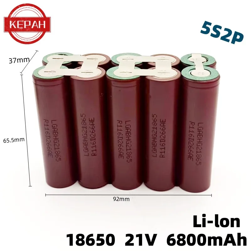 Customized18650 Hg2 Batteria 30A Cacciavite Trapano Elettrico Batteria Li-Lon 3 S2P 4 S2P 5 S2P 1 S3P 2 S2P 3.7V-21V 3400Mah -6800Mah
