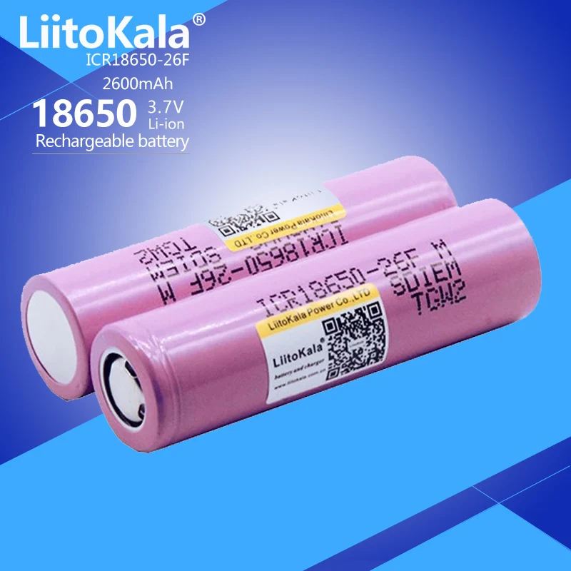Hot Liitokala 18650 Batteria Nuovo 100% Originale 18650 2600Mah Agli Ioni Di Litio Icr18650-26Fm 3.7V Ricaricabile 18650 Batteria