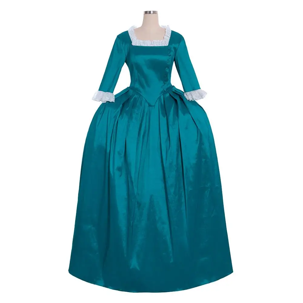 Cosplaydiy Marie Antoinette Dress Abito Rococò Ispirato A Musical Hamilton Performance Angelica Abito Verde Scuro Eliza Costum