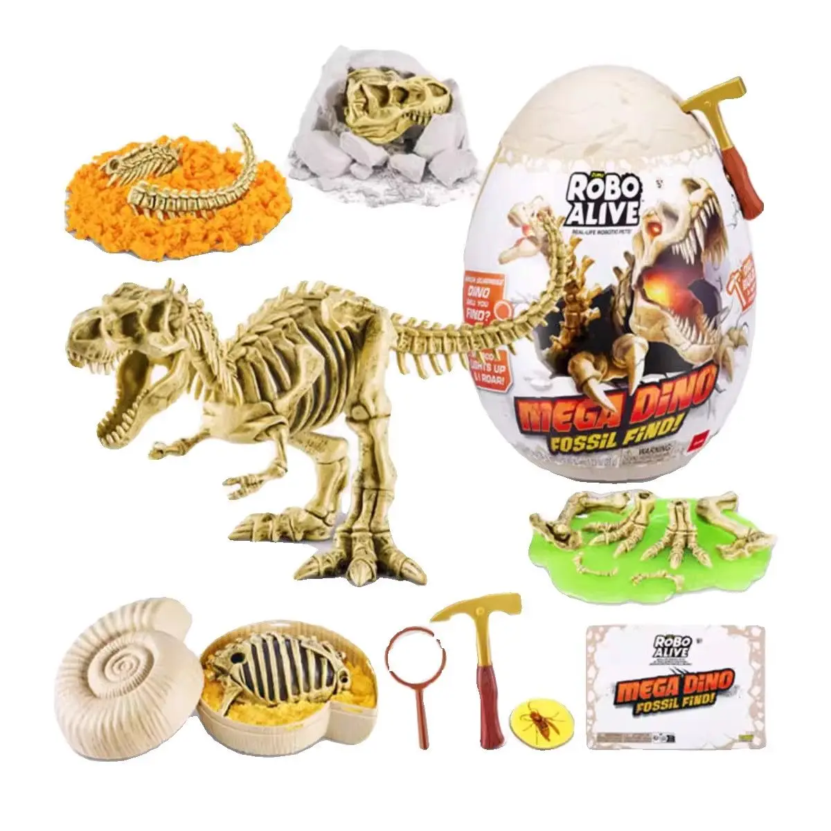 Nuovo Zuru Lebo Dinosaur Fossil Discoverer Dinosaur Medium Exocatheric Egg Excavation Sorpresa Blind Box Toy Gifts