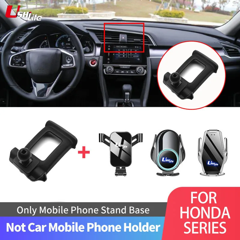 Ushilife Supporto Per Telefono Speciale Per Auto Supporto Per Base Con Staffa Fissa Fibbia Mobile Per Honda Civic Accord Crv Odyssey Vezel Fit Avancie