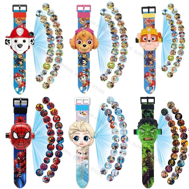 Paw Patrol Projection Digital Watch Cartoon Toy Sviluppa L'Intelligenza Impara Anime Figure Regalo Per Bambini