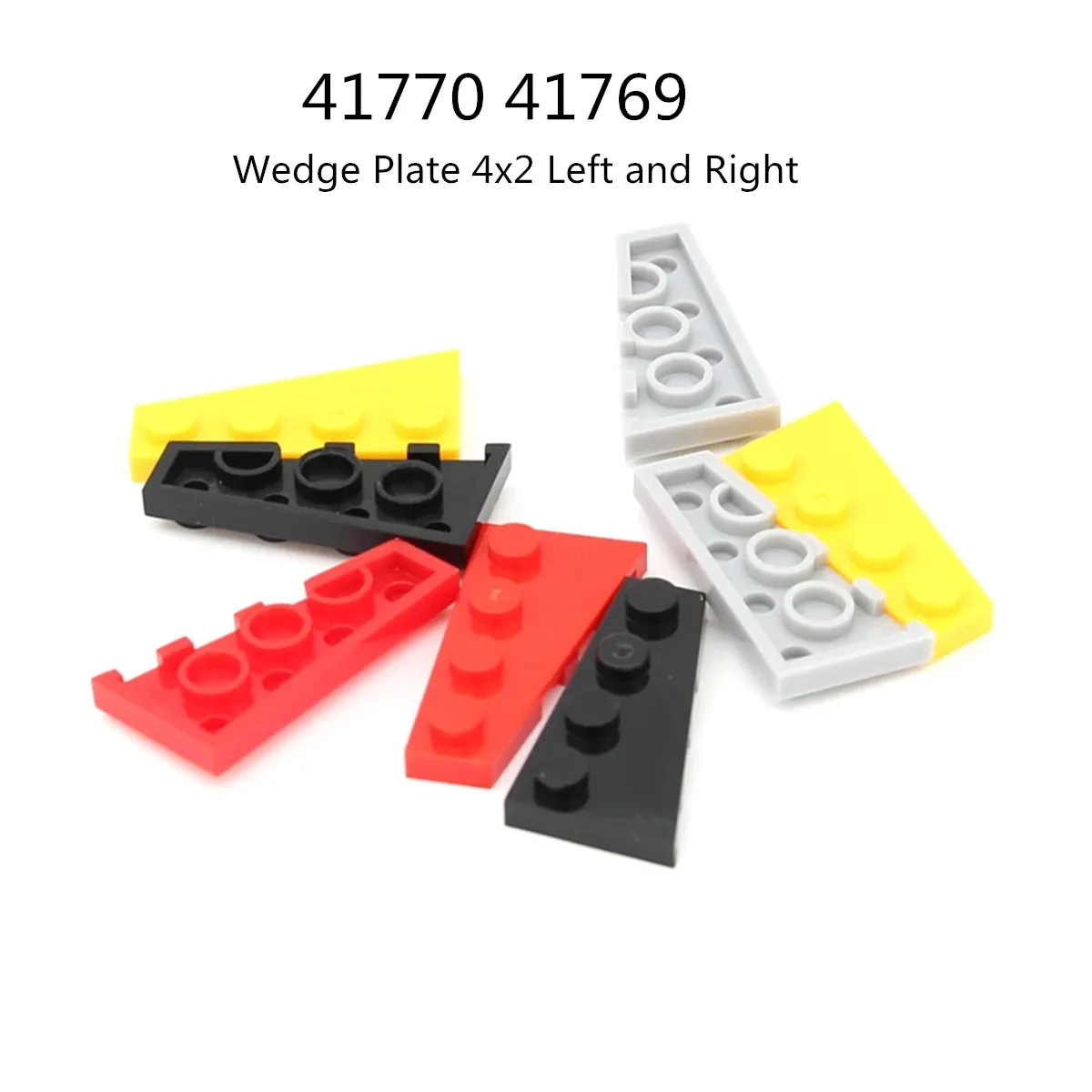 1 Pz Blocchi Di Edifici 41770 Cuneo, Piatto 4X2 Collezioni Di Mattoni Sinistro Bulk Giocattolo Gbc Modulare Per Set Moc High-Tech
