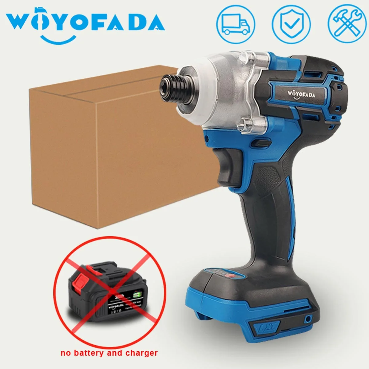 Cacciavite Elettrico A Batteria 18V Velocità Avvitatore A Percussione Senza Spazzole Trapano Avvitatore Per Batteria Makita 18V (Senza Batteria)