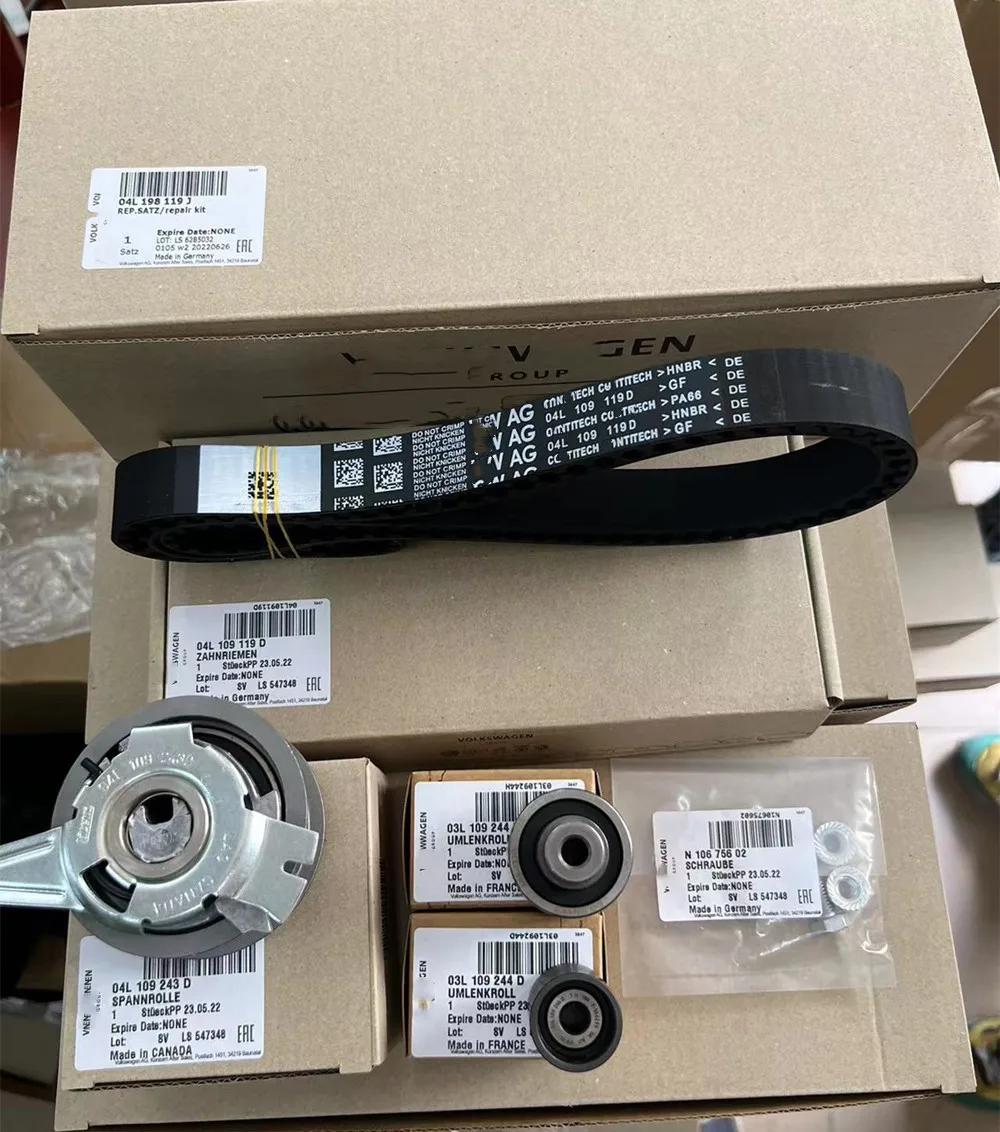 Genuino Per Vw Audi Dental Belt Set 1.6 Tdi 2.0 Tdi Per A1 A3 8V A4 B8 Golf 7 T6 Passat B8 530065010 04 L198119A 03 L198119G