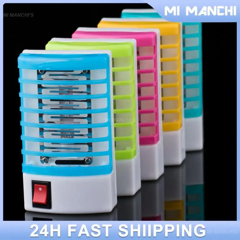 Mini Mosquito Lamp Led Night Light Household Electronic Mosquito Repellent Lighting Socket Eu Plug Fly Insect Killer Catcher