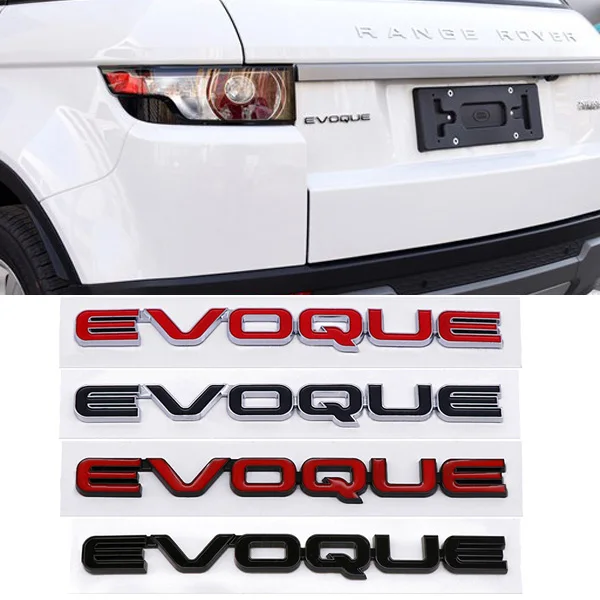 Evoque Logo Car Body Sticker Posteriore Badge Decalcomania Per Land Rover Defender Aurora Discovery Sport Range Rover Sport Evoque L322 Vogue