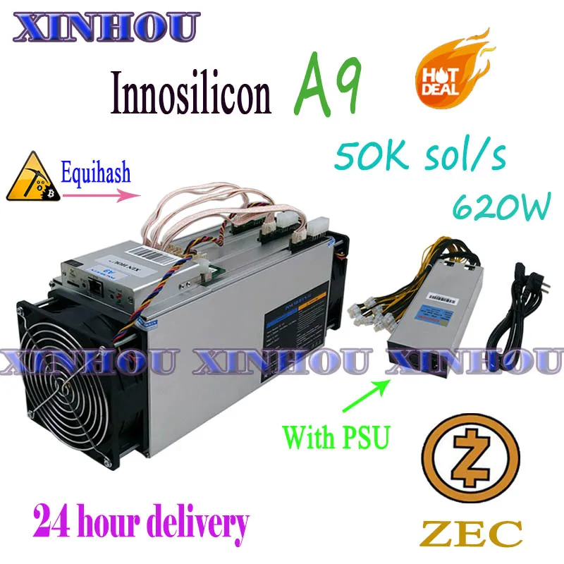 Usato Innosilicon A9 Zmaster 50K Equihash Asic Miner Zcash Zcl Zec Btg Mining Meglio Di Antminer Z9 Z11 Z9Mini S9 Z15 M21S T2T