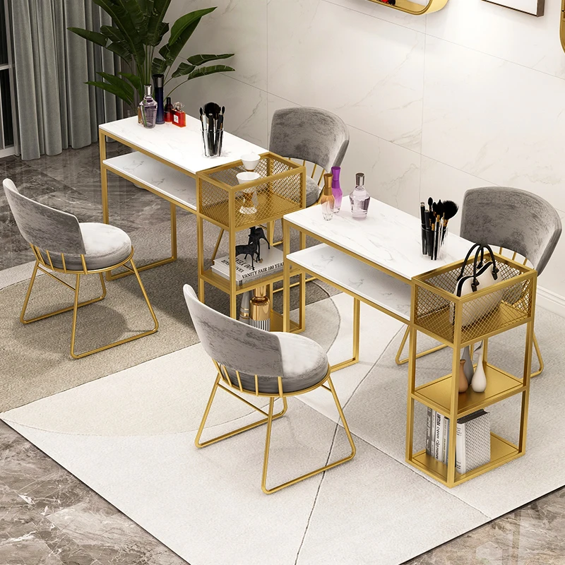 Trucco Professionale Nail Table Cleaner Donna Reception Manicure Nail Table Dressing Tavolo Manicure Salon Furniture Bl50Nt