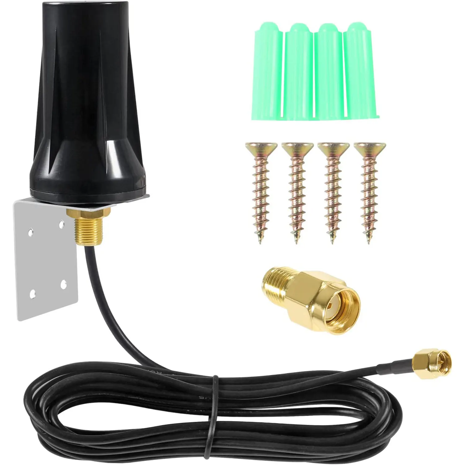 4G Lte Outdoor Wall Mount Waterproof Antenna Sma Male Antenna Compatible With 4G Lte Router Gateway Modem Cellular Trail Camera