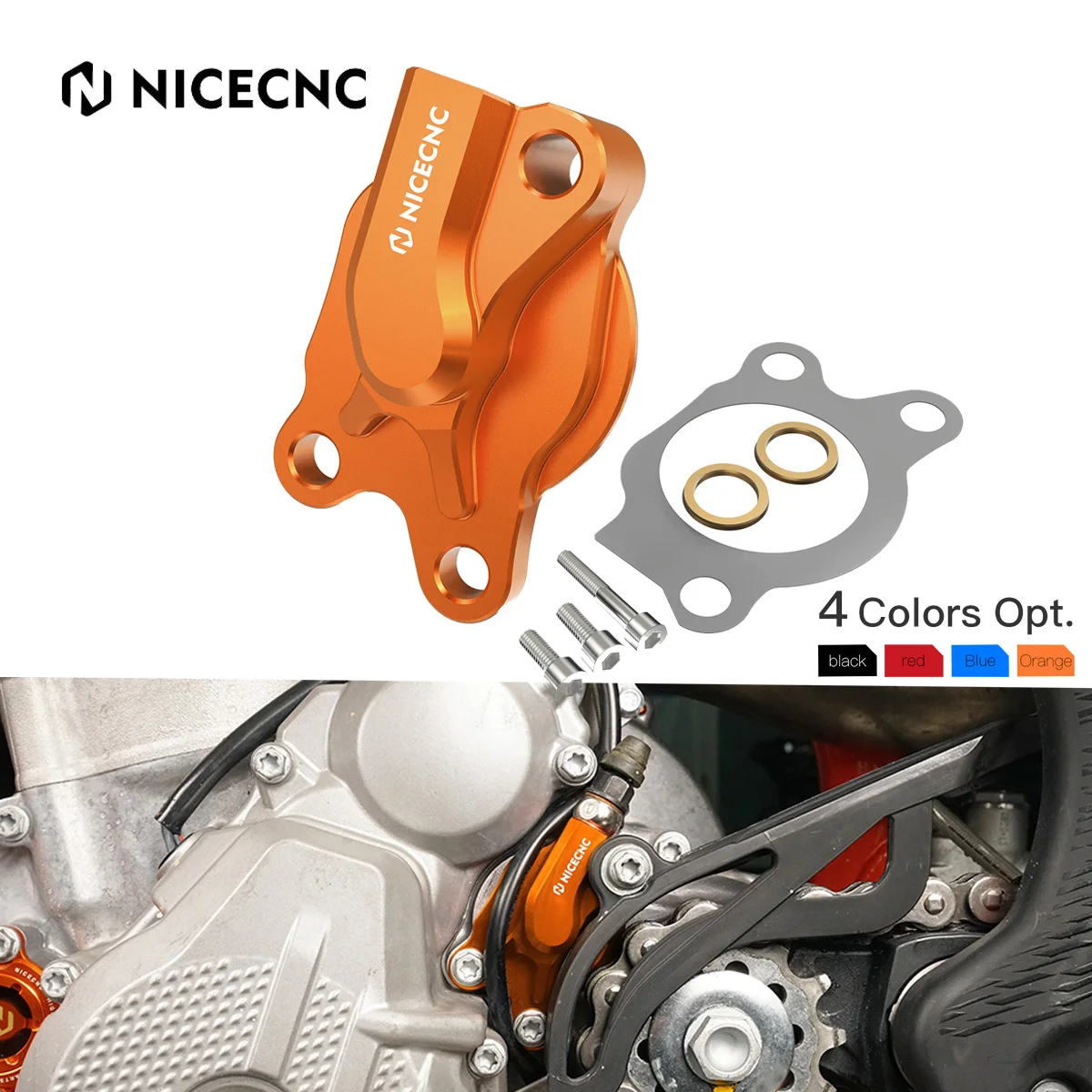Nicecnc Frizione Slave Protezione Coperchio Cilindro Per Ktm Exc Excf Xc Xcf Sx Sxf Xcw Tpi Sixdays 150 250 300 350 2016-2022 Freeride 250F