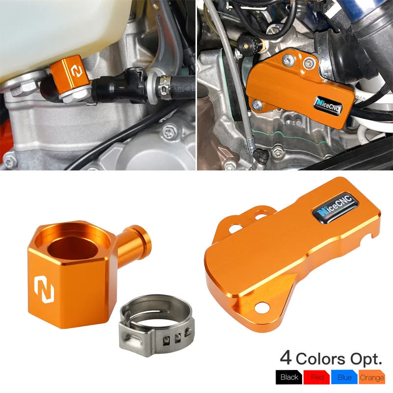 Nicecnc Tps Sensor Guard & Fuel Line Tank Connector Per Ktm Tpi Exc 300 250 Xcw Xc Six Days Exc 150 Xcw Tpi 2020-2023 Husqvarna