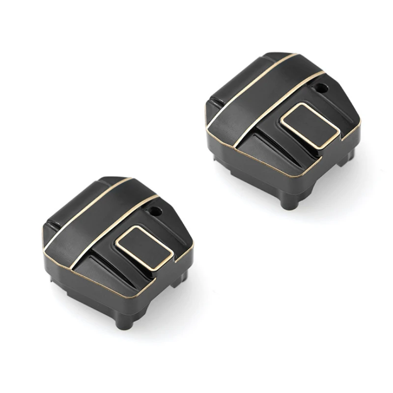 Rivestimento 2 Pezzi Copertura Differenziale In Ottone Ar45 Copertura Dell'Asse Per Axial Scx10 Pro Scx10 Iii 1/10 Rc Crawler Car Upgrade Parts