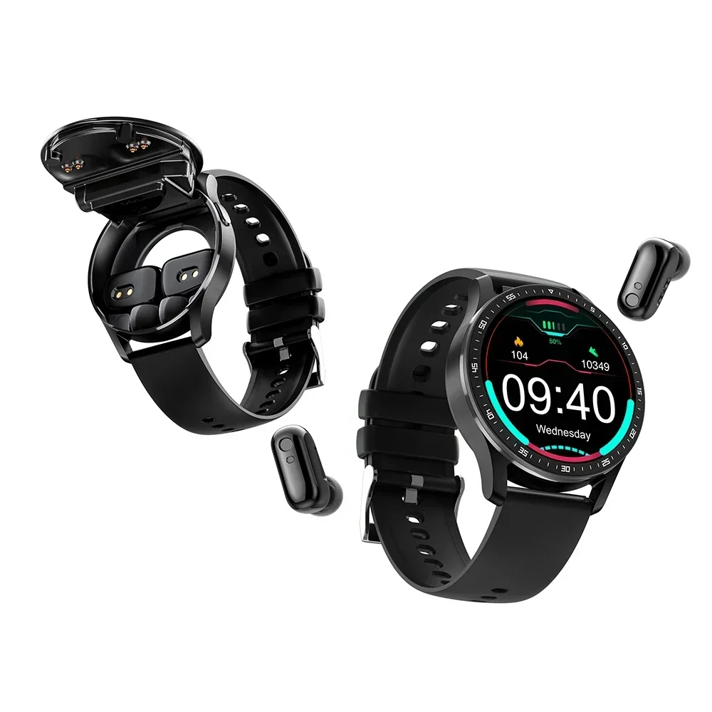 X7 Headset Smart Watch Tws Tws Two In One Wireless Bluetooth Dual Call Health Blood Pressure Sport Music Earbud Smartwatch Wristband