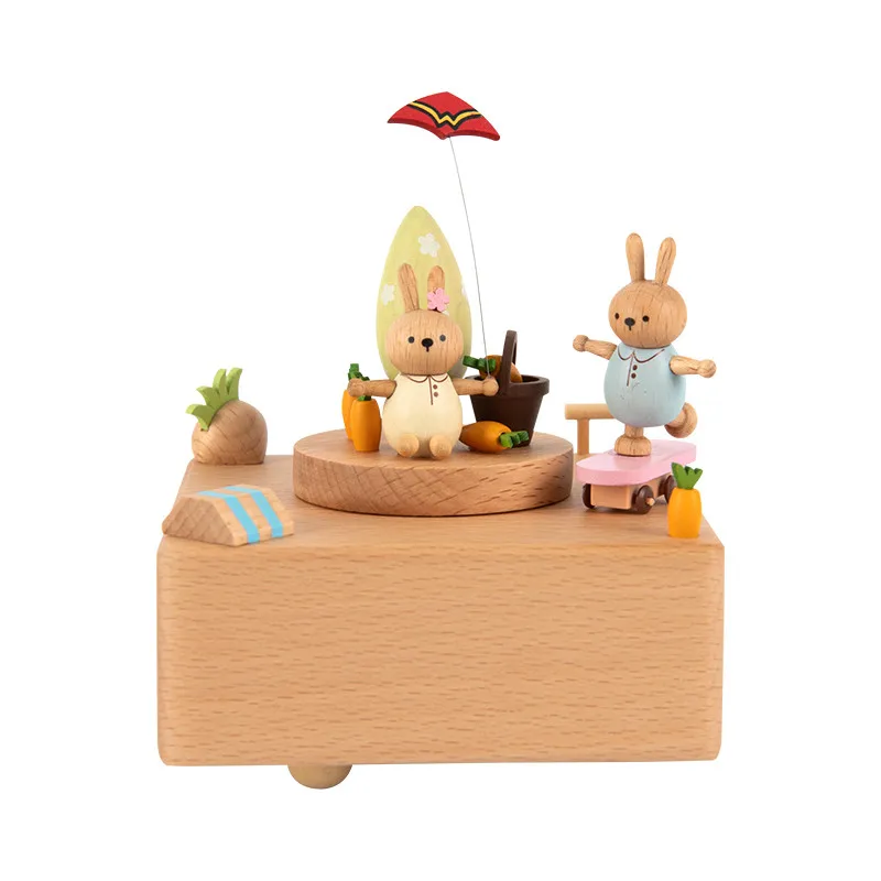 Carillon Fatto A Mano Sky City Girls In Legno Clockwork Castle Cave Train 2021 Capodanno Natale Vacanza Regalo Di Compleanno Macchina Da Scrivere