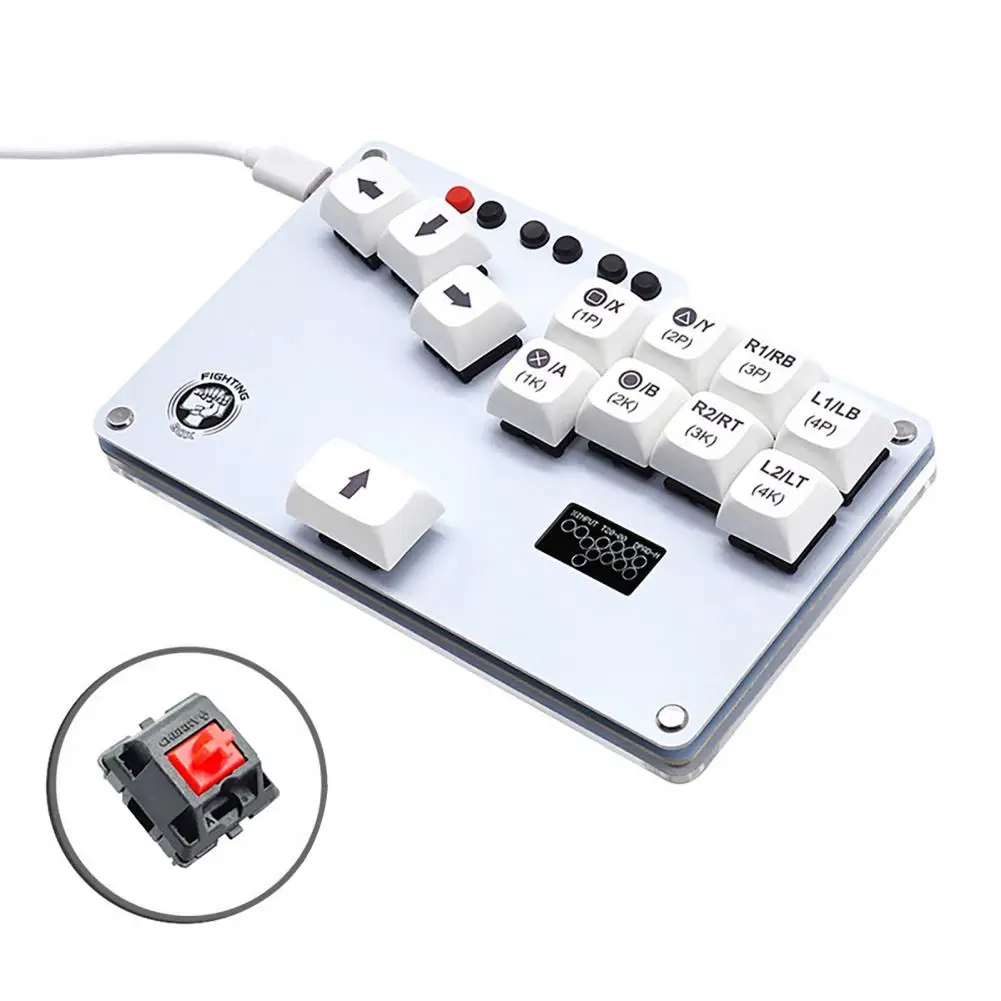 Piccola Scheda Versatile Versatile Mini Tastiera Hitbox Fightstick Per/Ps4/Switch/Mister/Steam