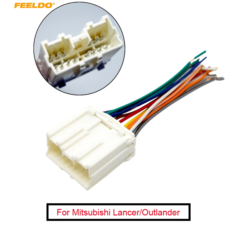 Feeldo Auto Radio Stereo Cablaggio Adattatore Per Mitsubishi Lancer/Galant/Outlander/3000Gt/Diamante/Mirage /Montero/Endeavor