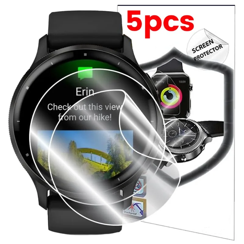 Pellicole Idrogel 5/1Pcs Per Garmin Vivoactive 5 Pellicole Protettive Smartwatch Pellicola Protettiva Antigraffio Per Schermo Hd Per Vivoactive 5