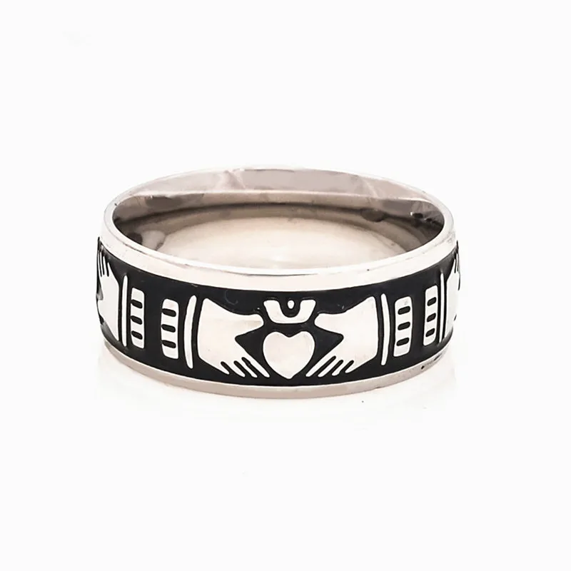 Classic Irish Claddagh Rings For Women Men Heart Crown Wedding Engagement Friendship Ring Anillos Bague Dropship All'Ingrosso R698G