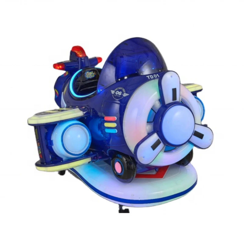 Nuovo Design Kids Arcade Happy Plane Kiddy Ride Machine Electric Kiddie Rides Swing Machine Per La Zona Di Gioco