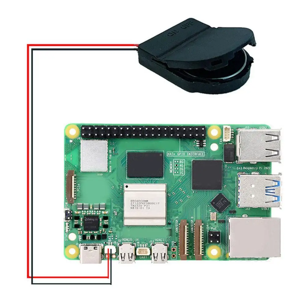 1 Pz Per Scatola Batteria Raspberry Pi 5 Rtc Per Pi5 Include Batteria Cr2032/Non Includere Batteria Cr2032 Opzionale
