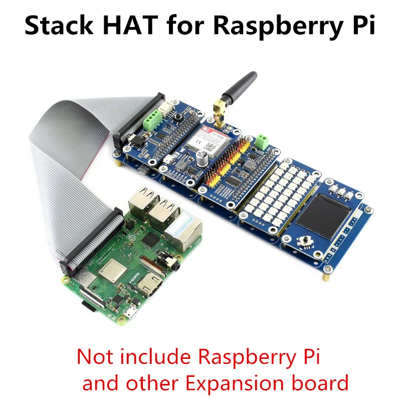 Stack Hat Per Raspberry Pi I/O Expansion Kit Fornire 5 Set Di 2X20 Pinheaders Porta Di Alimentazione Esterna Usb Stack Fino A 5 Hat Contemporaneamente