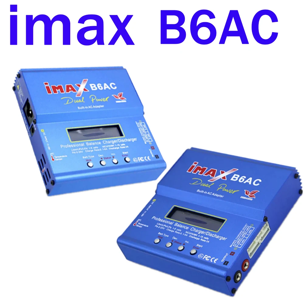 Imax B6Ac Rc Charger 80W B6Ac 6A Balance Charger Schermo Lcd Digitale Li-Ion Life Nimh Nicd Pb Lipo Caricabatteria