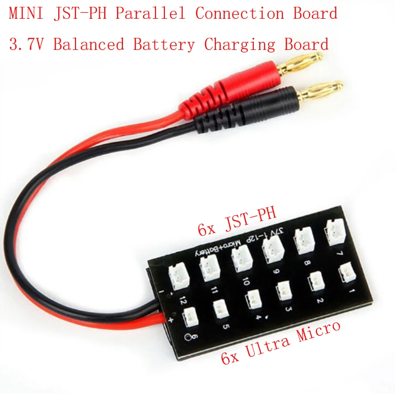 3.7V Ha Bilanciato Il Bordo Di Carico Della Batteria Mini Jst-Ph / Ultra Micro Bordo Parallelo Del Collegamento Per Imax B6 / B6Ac/Mcp X/Nano Qx 3D