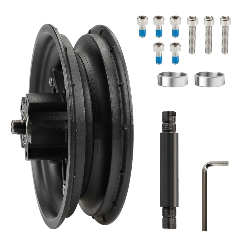 Per M365/1S/Mi 3/Lite 8.5 Pollici Scooter Elettrico Mozzo Ruota Divisa Pneumatico Solido Scooter Nero