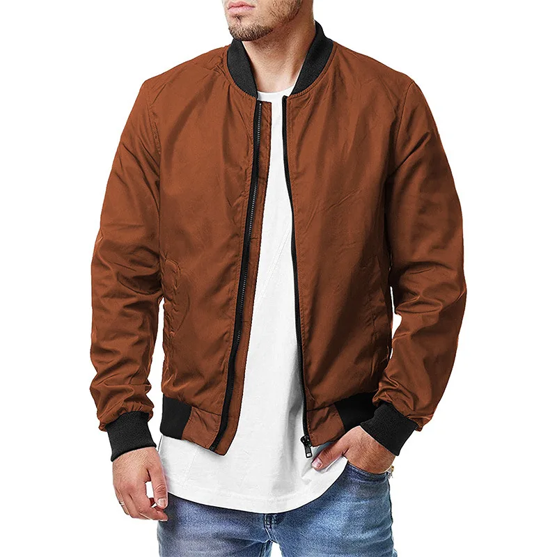 2023 Nuovo Jaket Pilot Pria, Mantel Ritslitting Besar Kasual Tren Lintas Batas Musim Semi Dan Gur 5Xl