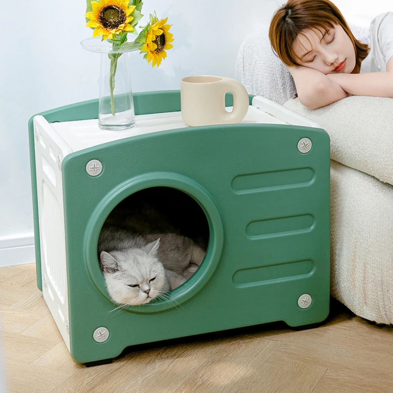 Cabinet Cat Nest Four Seasons Universal Outdoor Kennel Cat House Villa Waterproof Stray Cat Outdoor Nest Pet Supplies