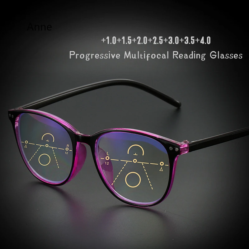 Occhiali Da Lettura Multifocali Progressivi Per Uomo Blue Light Blocking Smart Zoom Occhiali Da Presbite Bifocali Occhiali Ottici Donna