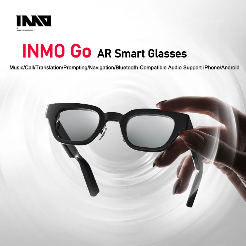 Inmo Go Wireless Ar Smart Glasses Ai Assistant Support Iphone/Android Bluetooth Compatibile Con Gli Occhiali Di Traduzione Audio In Stock