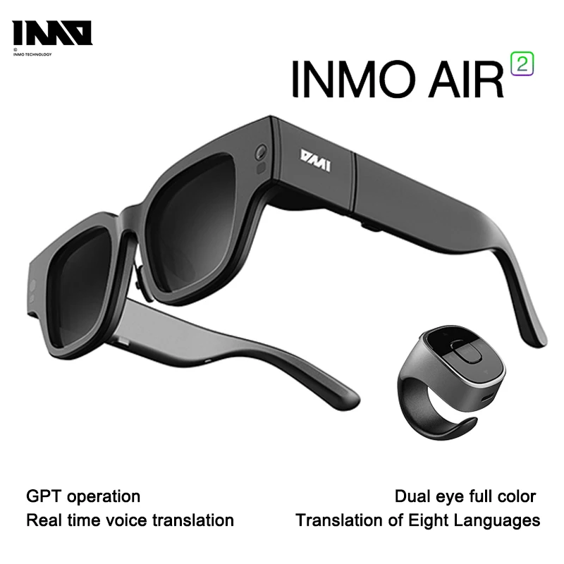 In Stock Inmo Air2 Wireless Ar Glasses Display A Colori Smart Translation Glasses Con Traduzione E Igc Per Il Discorso Dell'Ufficio
