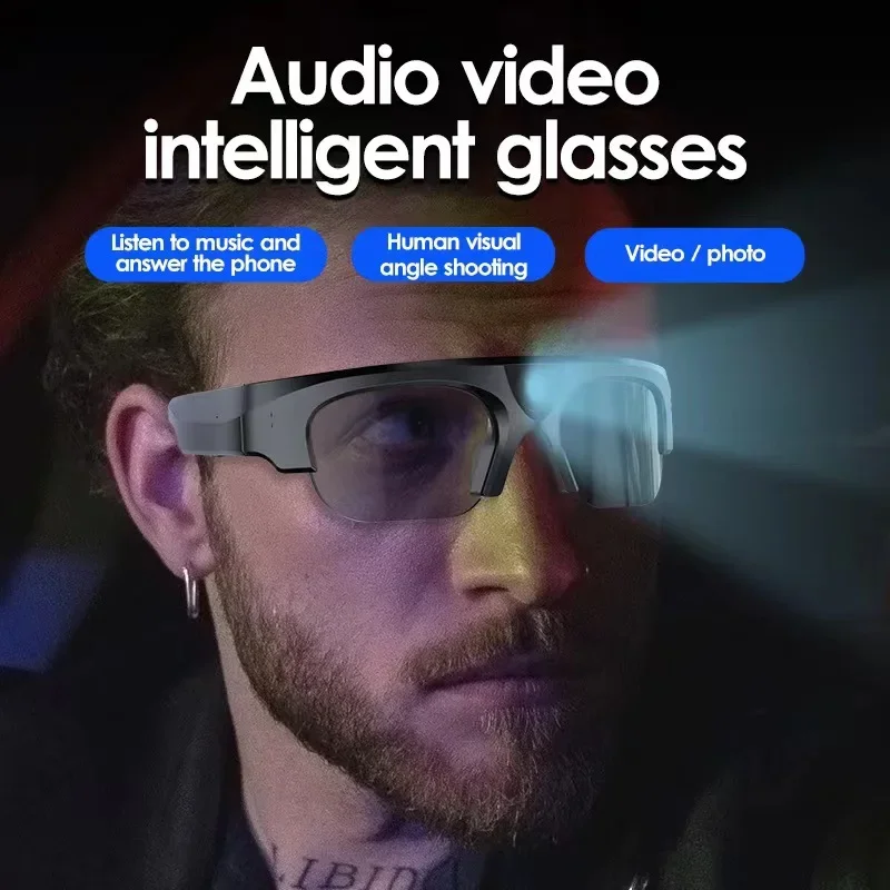 Smart Glasses Tws Wireless Live Bluetooth Waterproof Drive Videoregistratore Sport Outdoor Ride Call Mini 2K Hd Camera Occhiali Da Sole