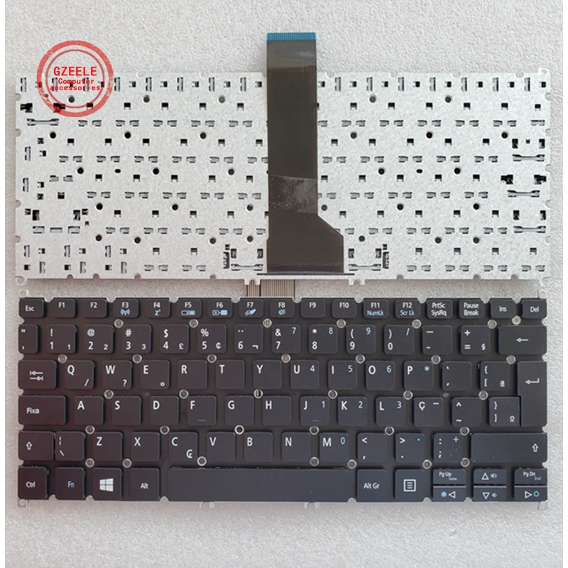 Brasile Br Per Acer Aspire V5-122 V5-122P V5-132 132P V13 V3-371 E11 E3-112 E3-111 Tastiera Nera Per Laptop