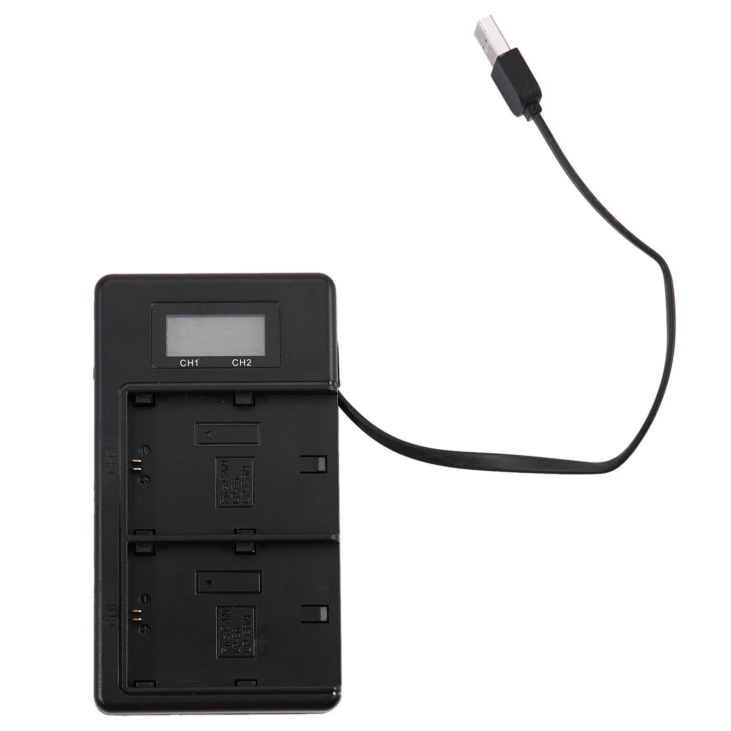Lp-E6 Caricabatteria Lcd Doppio Caricatore Per Canon Eos 5Ds R 5D Mark Ii 5D Mark Iii 6D 7D 80D Eos 5Ds R Camera