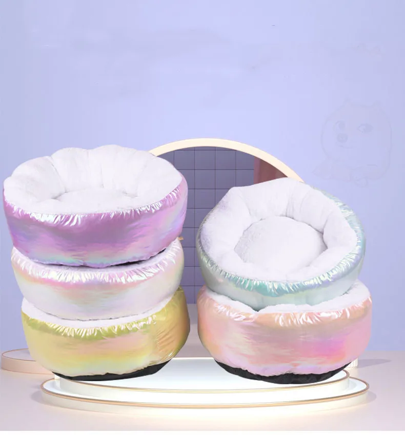 Round Deep Sleeping Pet House Warm Cat House Dog House Pet House Mat Rimovibile E Lavabile Winter Pet House