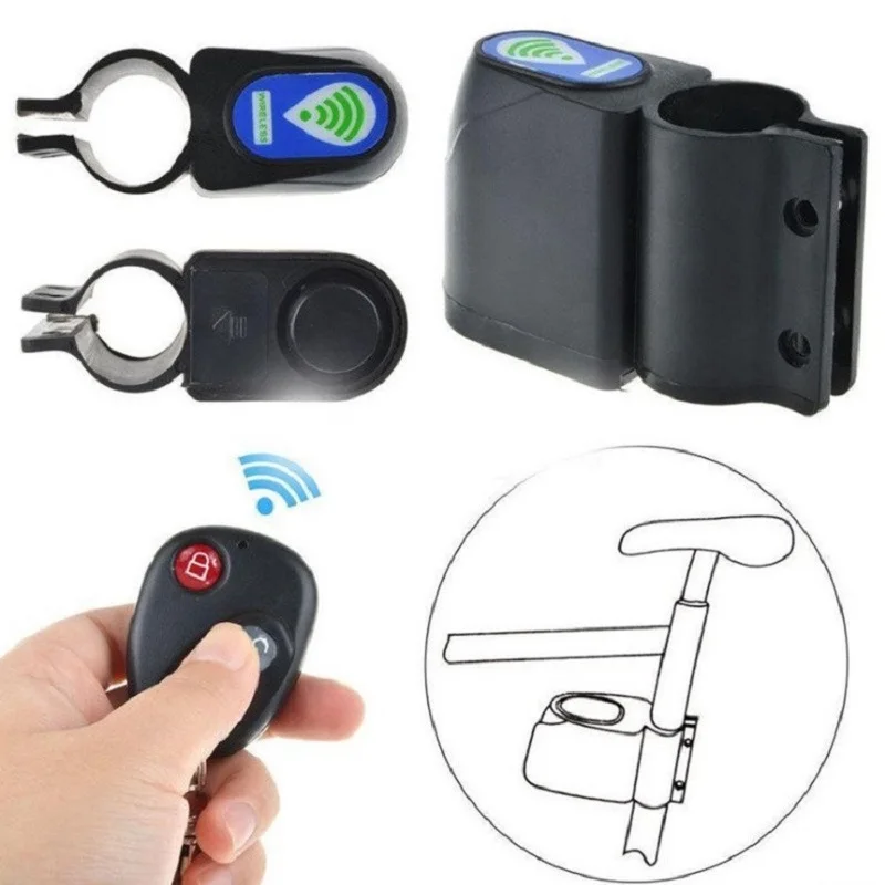 Smart Wireless Remote Control Bike Bicycle Alarm Sirena Shock Vibration Sensor Ciclismo Lock Antifurto Guard Antifurto