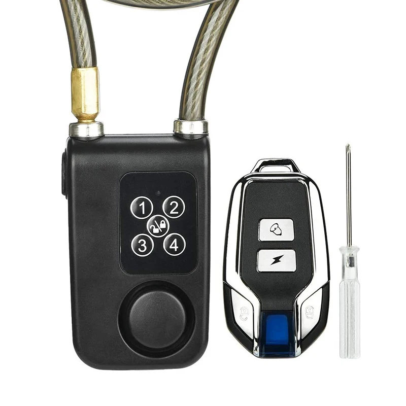 Super Intelligent Phone App Control Smart Alarm Bluetooth Lock Waterproof 110Db Alarm Lock Outdoor Bike Antifurto Lock