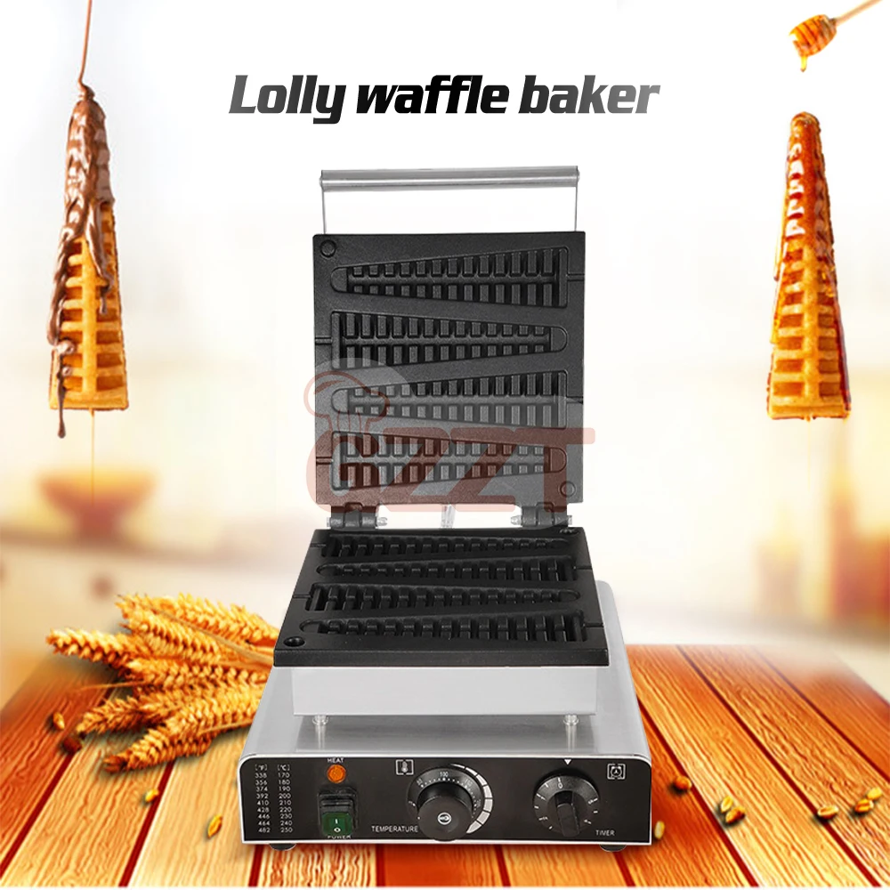 Gzzt 1750W Elettrico Waffle Pancake Maker Waffle Stick Machine Lolly Waffle Maker Forma Di Albero Di Natale Waffle Maker 110V 220V