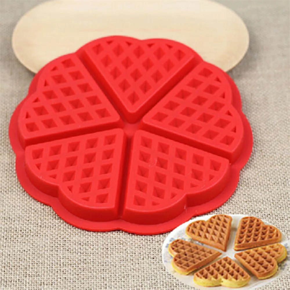 Stampo Per Waffle Tendenza Multifunzionale Flessibile Durevole Muffin Pan Pie Pan Durevole Popolare Sicuro Flessibile Stampo Per Pane Al Cioccolato