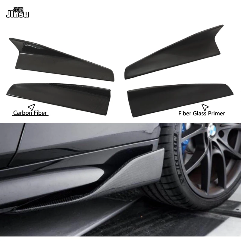 In Fibra Di Carbonio Minigonne Laterali Per Bmw E46 E90 E90 E93 F30 F80 M3 F32 F33 F36 F82 M4 F06 F12 F13 M6 Sport Styling Lato Spoiler Ala