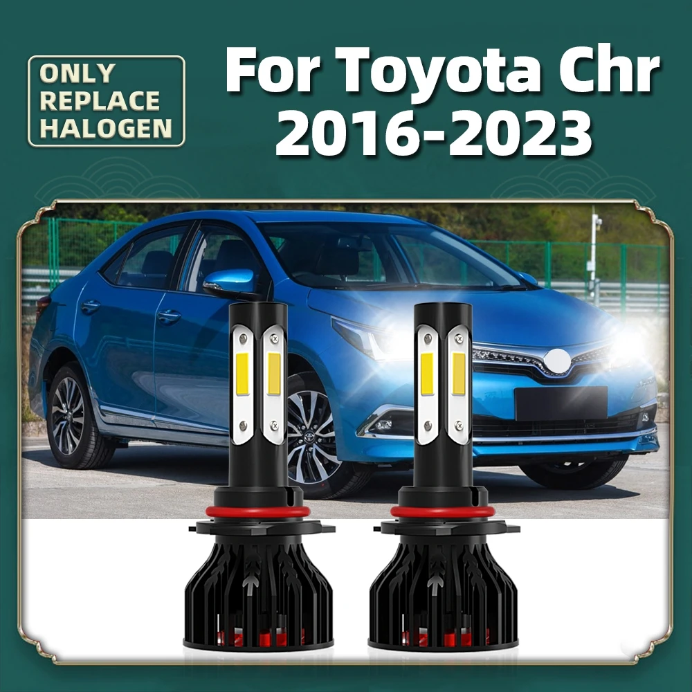 90W Led Faro 12000Lm 9012 Hir2 6000K Faro Bianco Brillante 360 ° Lampadina Per Toyota Chr 2016 2017 2018 2019 2020 2021 2022 2023